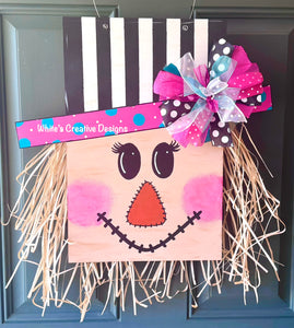 Scarecrow Square Door Hanger