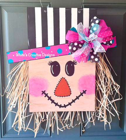 Scarecrow Square Door Hanger