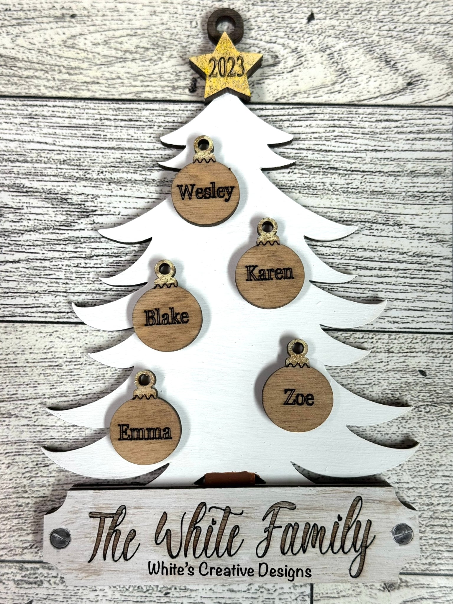 Christmas Tree Ornament (personalized)