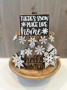 Hello Winter Tiered Tray