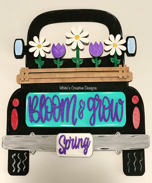 Truck shelf sitter with Bloom & Grow insert