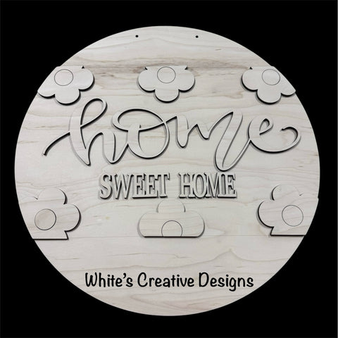 Home Sweet Home Door Hanger (Digital Download-SVG)