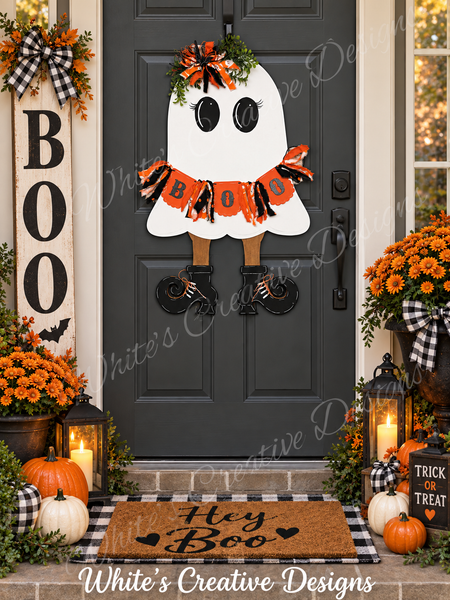 Ghost with Bunny Slippers or Witches Boots