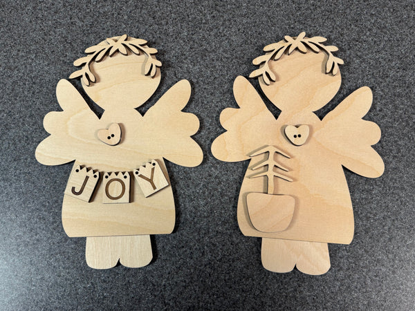Angel Christmas Ornaments or Shelf Sitter DIY kits