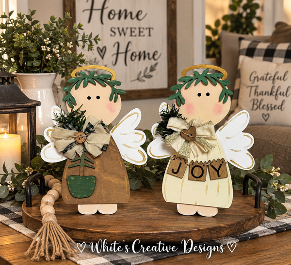 Angel Christmas Ornaments or Shelf Sitter DIY kits