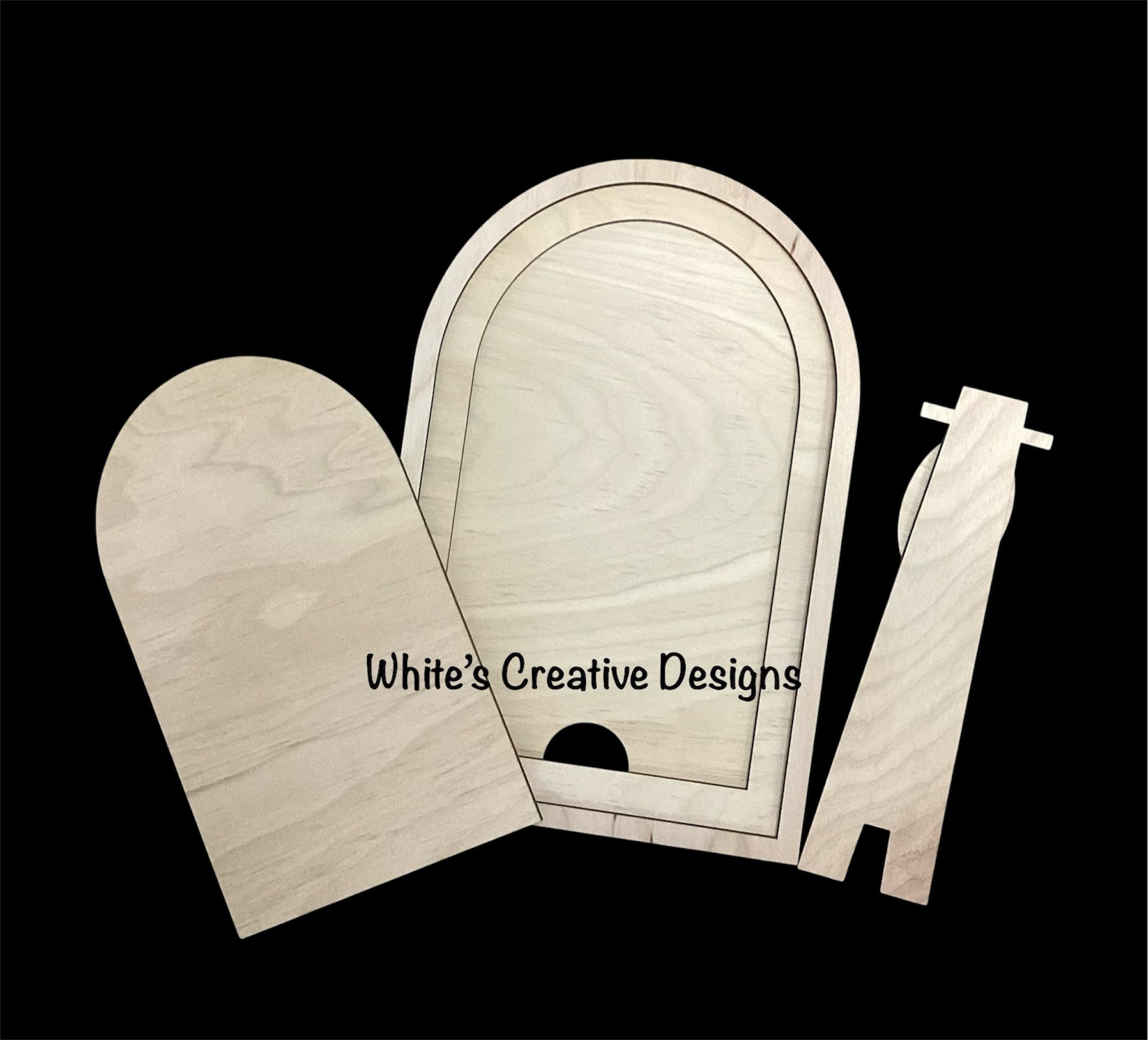 Large Arch Interchangeable Frame with Blank insert, DIY