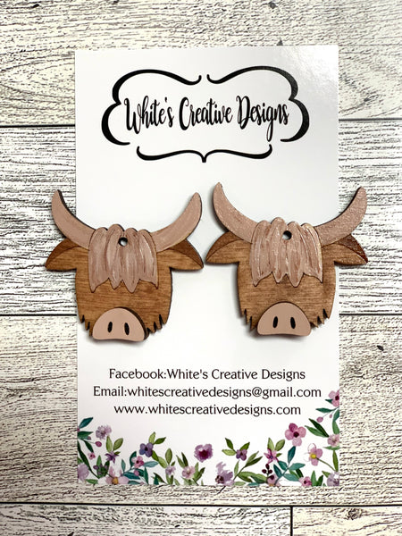 Highland Cow Earrings