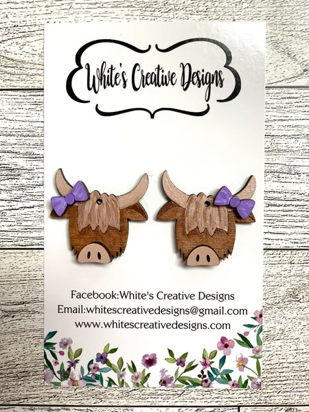 Highland Cow Earrings