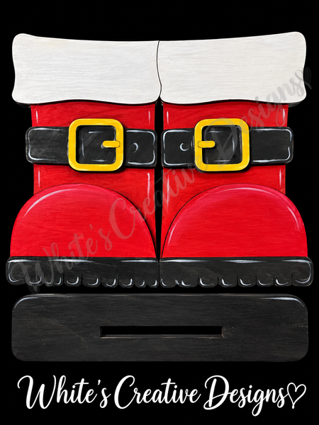 Santa Boots Interchangeable Base for the Flower Basket inserts