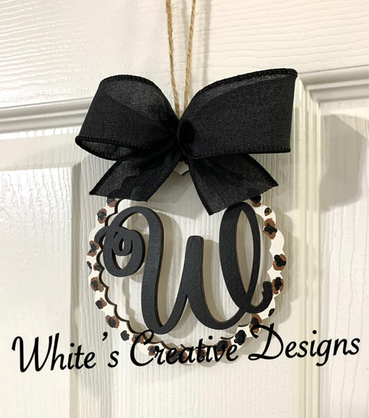 Initial Car Charm/ Bag Tag