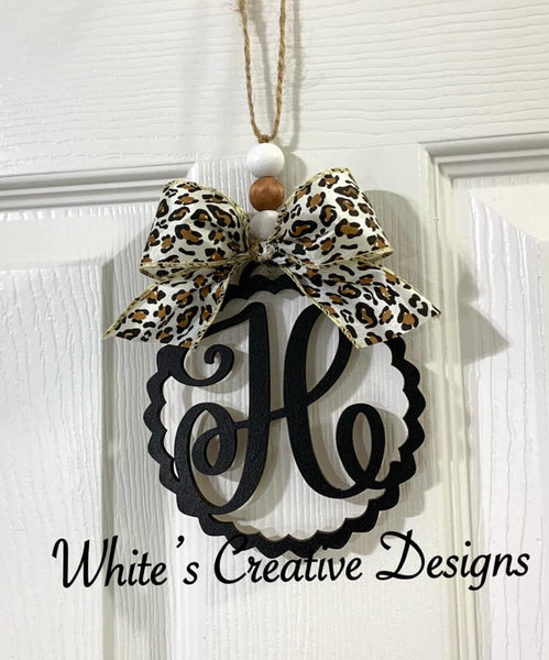 Initial Car Charm/ Bag Tag