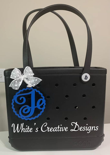 Initial Car Charm/ Bag Tag