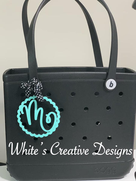 Initial Car Charm/ Bag Tag