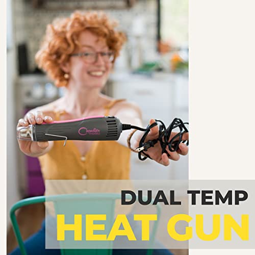 Heat Gun for Crafts, Mini Dual Temp Hot Air Gun Tool for Epoxy Resin, –  White's Creative Designs