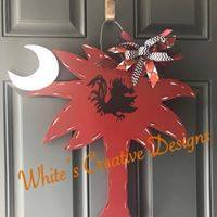 Palmetto Tree with Moon Door Hanger (Y014)