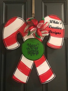 Candy Canes Door Hanger (C016)