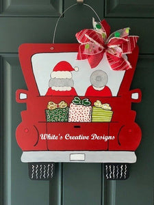 Santa Truck Back Door Hanger (C002)