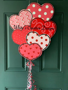 Heart Balloon Door Hanger (V005)