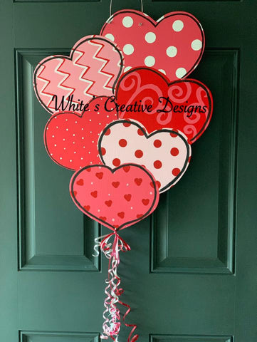 Heart Balloon Door Hanger (V005)