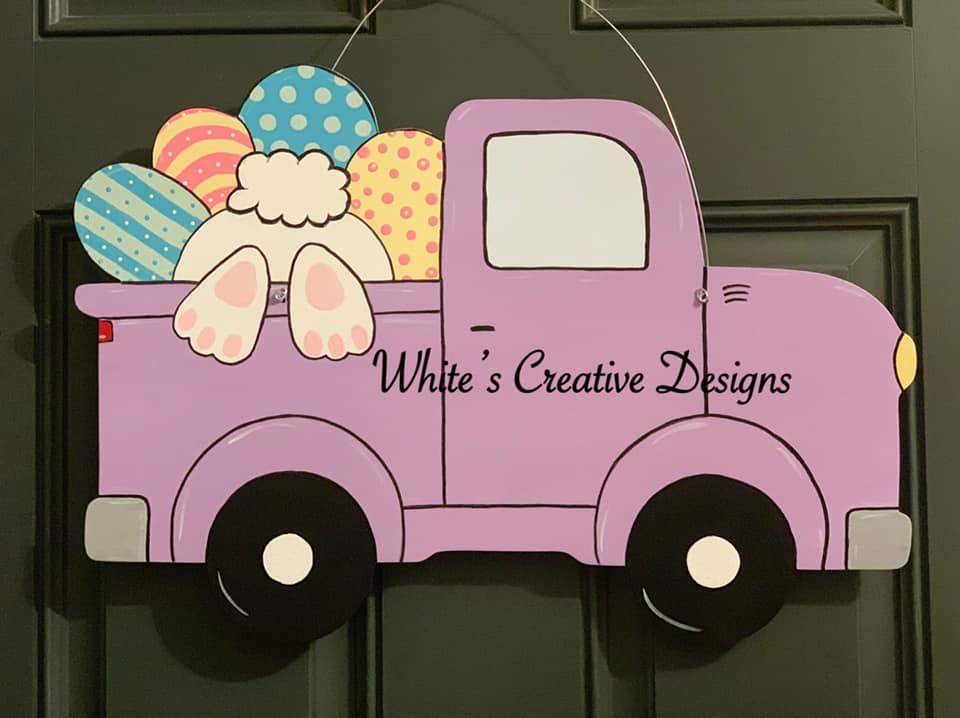 Easter Farm Truck Door Hanger (E001)