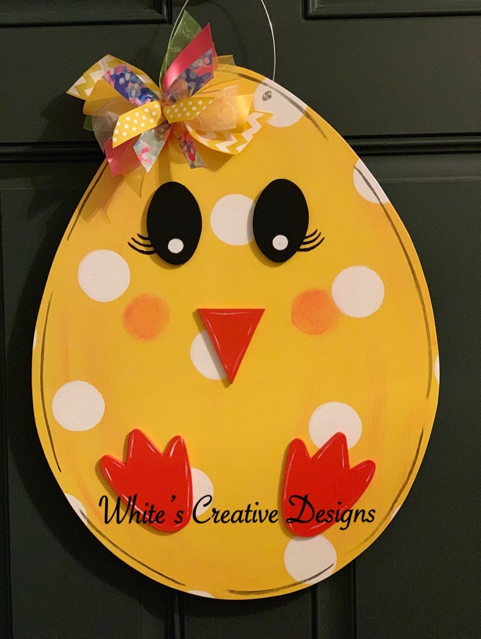 3-D Chick Door Hanger (E011)