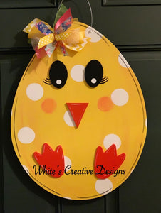 3-D Chick Door Hanger (E011)