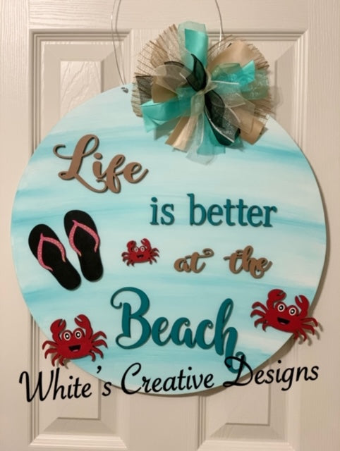 3-D Beach Door Hanger (S001)