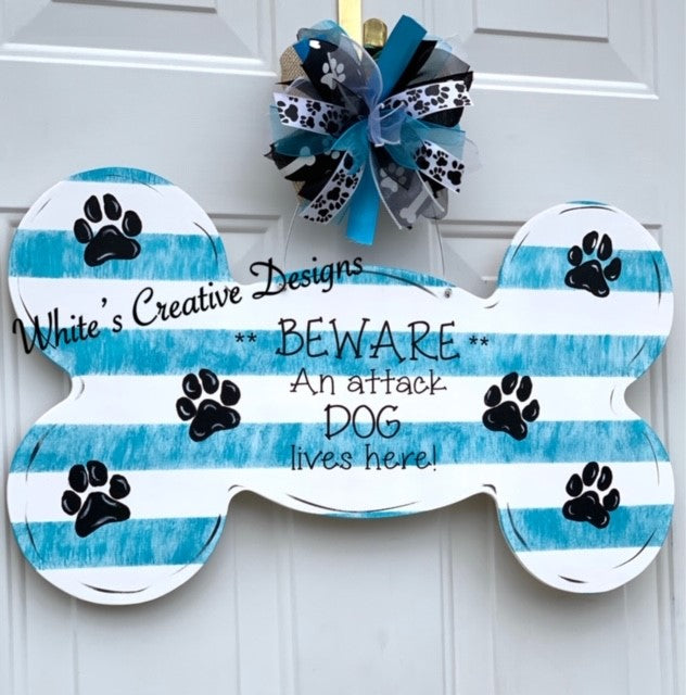 Dog Bone Door Hanger (Y006)