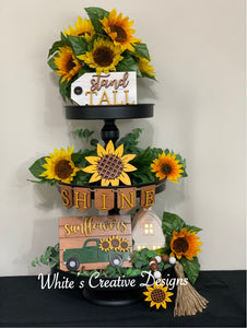 Sunflower Tiered Tray