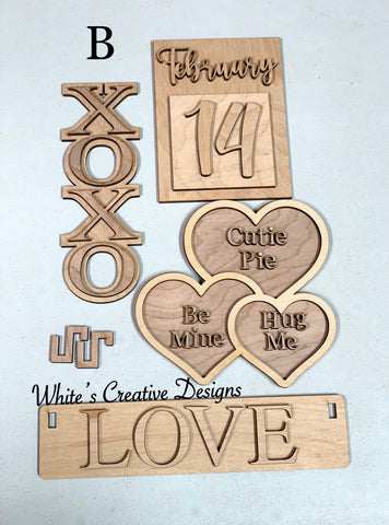 Valentine Wagon Sign Kit