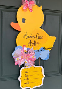 Duckling Baby Door Hanger (Y031)