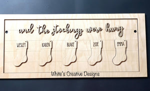 Stocking Family Sign (DIY Kit)