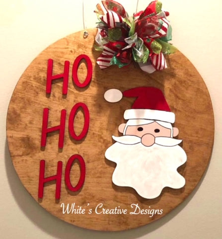 Santa (HO HO HO) Door Hanger (C024)