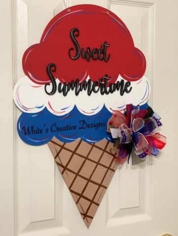 Ice Cream Cone Door Hanger (S007)