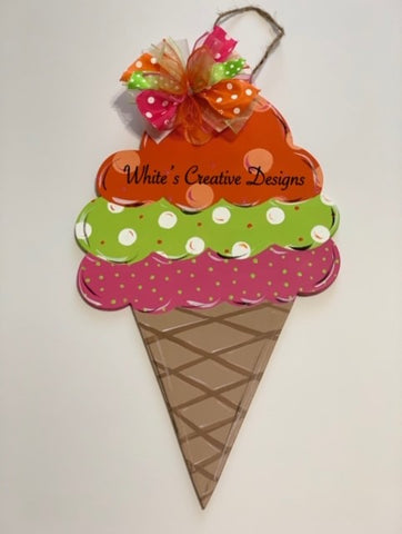 Ice Cream Door Hanger (Kid Size)  (K004)