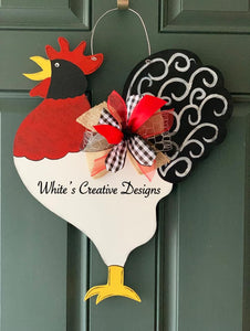 Rooster Door Hanger (Y025)