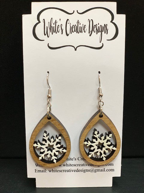 Snowflake Teardrop Earrings (39)