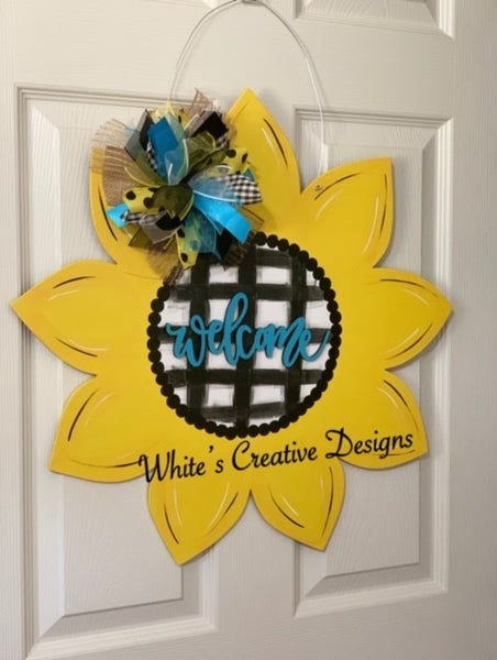 Sunflower Door Hanger (F008)