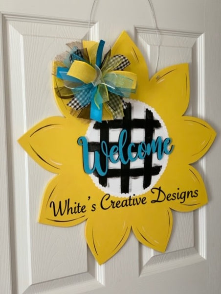 Sunflower Door Hanger (F008)