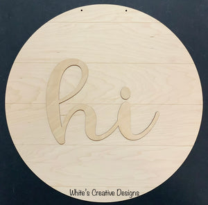 Hi Shiplap Round Door Hanger