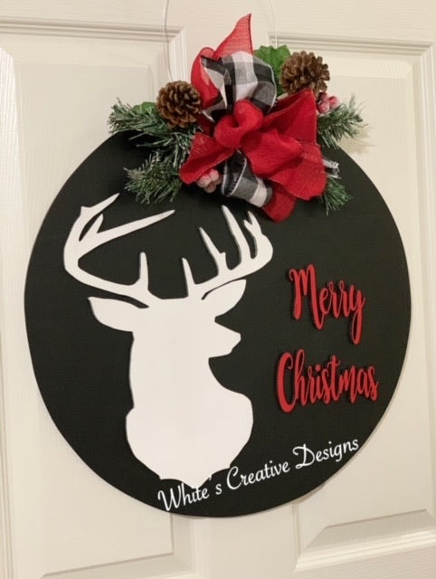 3-D Buck Door Hanger (C021)