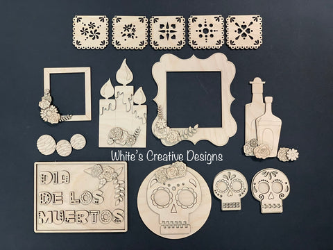 Dia De Los Muertos Tiered Tray