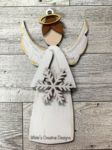 Angel with Snowflake Ornament