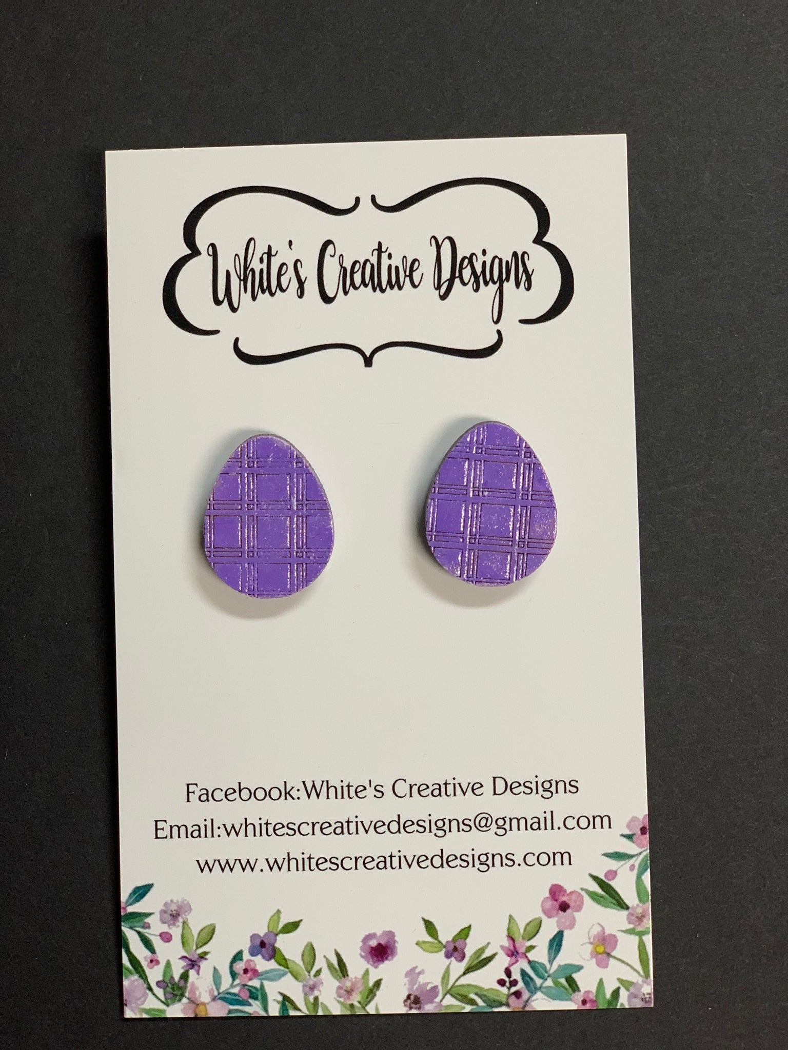 Easter Egg Post Back Earrings