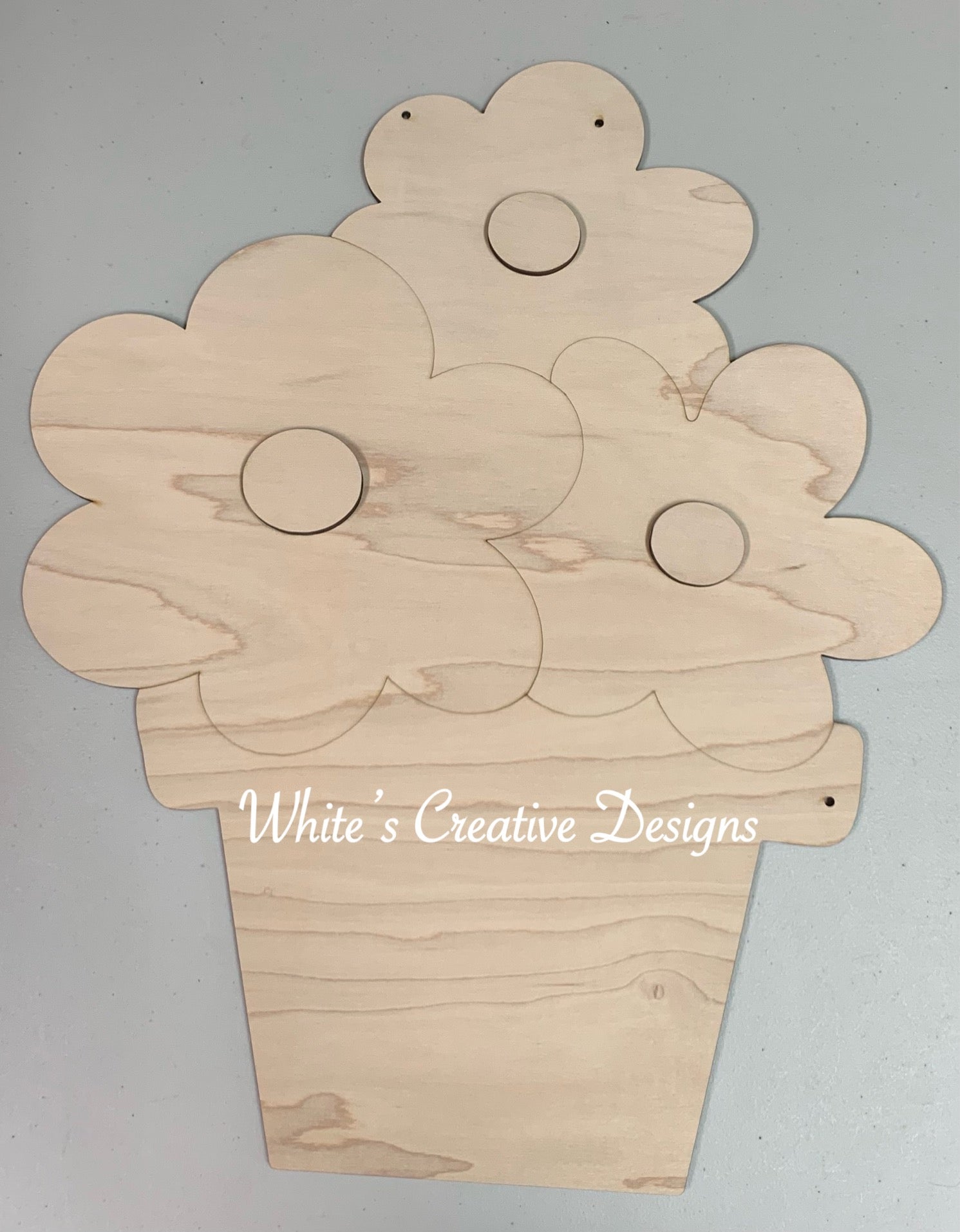 3 Flowers Door Hanger