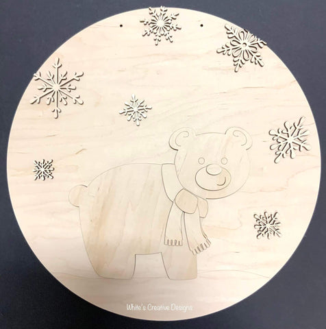 Polar Bear Door Hanger