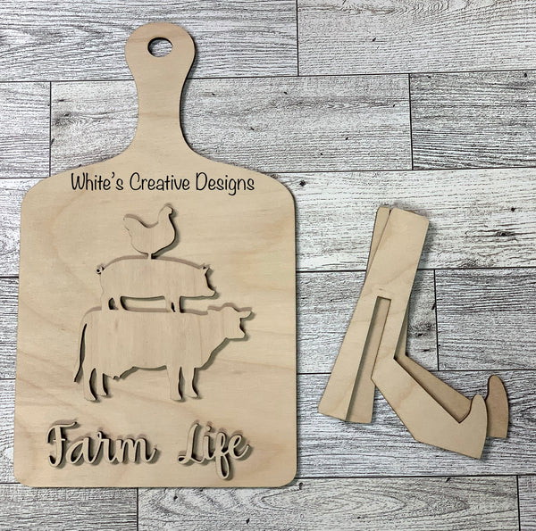 Farm Animal Cutting Board Kits