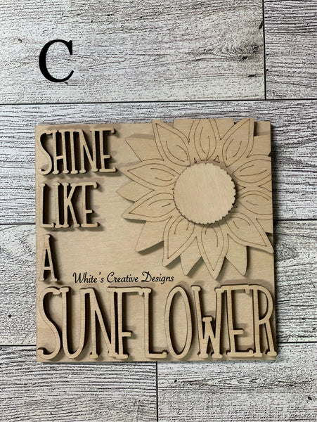 Sunflower Tiles (set of 3)