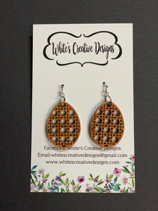 Egg (Rattan) Earrings