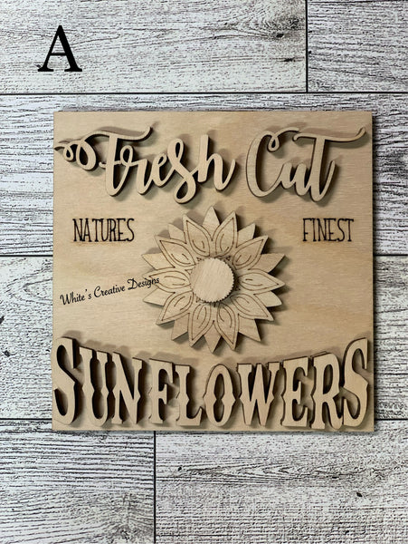 Sunflower Tiles (set of 3)